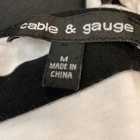 Cable & Gauge Stripped Top sz. M - Picture 3 of 3